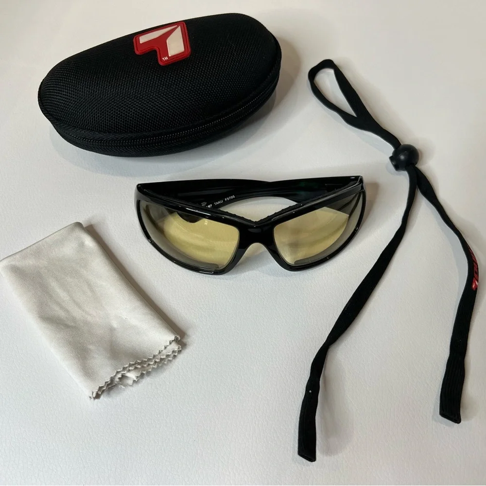7eye Taku F5705 Black Motorcycle Riding Glasses Accessories Case